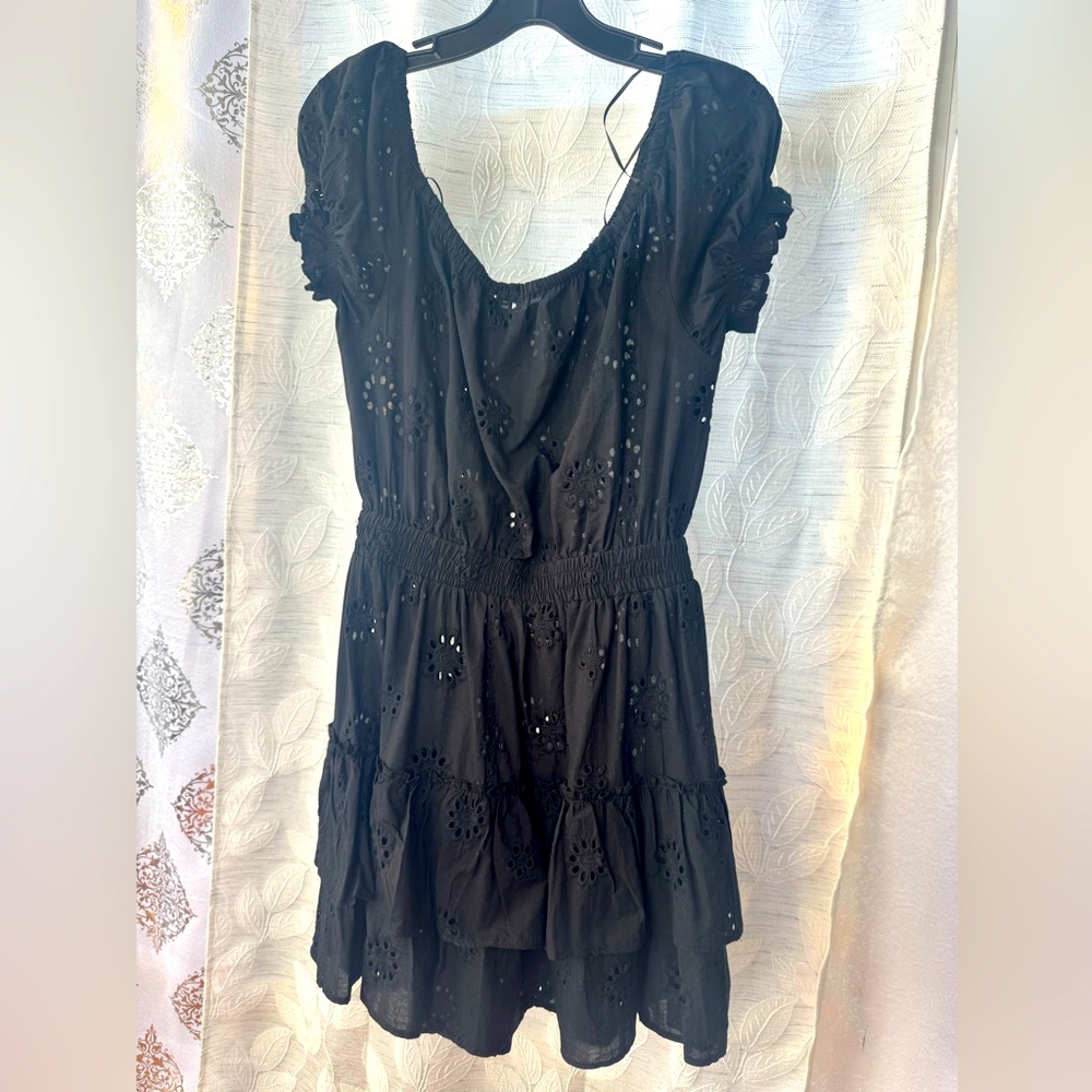 Aqua Chic Black Eyelet Swim Coverup